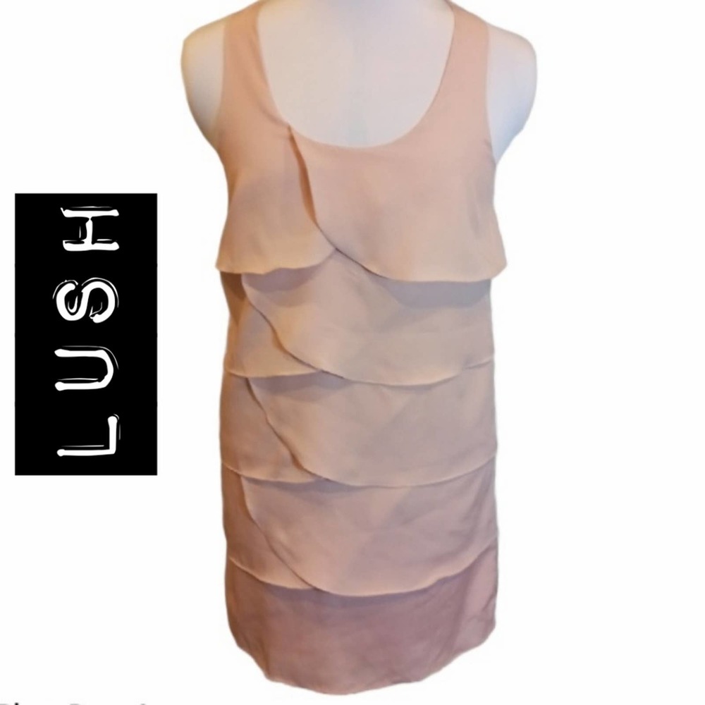 Lush Layered Blush Pink Razorback Dress